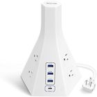 Mrj6016 Bestek Tower Power Strip 6950334947431
