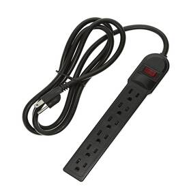 Be-215010bk My Cable Mart 12ft 6-outlet Surge Protector 14awg/3 15a 90j Black