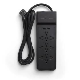 Nx54319 Myofficeinnovations 12-outlet 2 Usb Surge Protector 8ft Braided Cord 3900 Joules