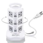 N-a Power Strip Tower Surge Protector Glcon Multi Outlet 663593165190