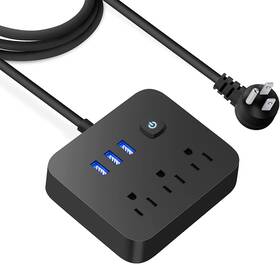 Nanxson 743422494506 Power Strip Surge Protector Usb Ports Bar Outlets Desktop Charg Inch