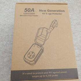 Fc-04 New Generation Rv Surge Protector 50 Amp With Waterproof Cover Up To 6250 Joules