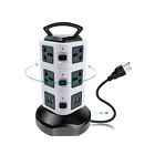 Nh-2 Glcon Surge Protector Power Strip Tower With Usb Multi Outlet