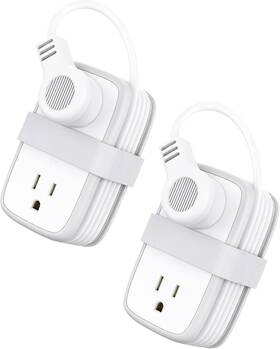 Ntonpower 313021971915 Travel Power Strip With Usb 2 Pack 4 Outlets And 3 4ft Short