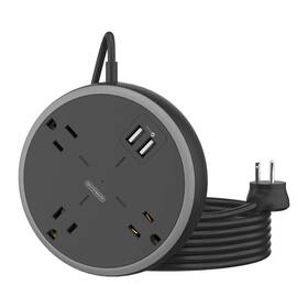 Ntonpower 936761810357 Extension Cord 10 Ft 3 Widely Spaced Outlets Power Strip With Usb Port Wall Moun