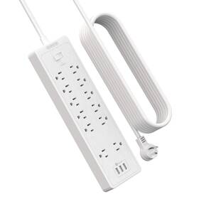 2100 Ntonpower 936761810562 Extension Cord 25 Ft Long Surge Protector Power Strip With 12 Outlet 3 Usb