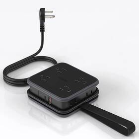 Ntonpower 941788868410 Flat Plug Power Strips 8 Outlet 1 Usb A Gan 45w C Ports 5ft Extension Cord
