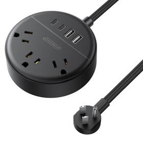 Ntonpower 941833918664 Power Strip With Usb Ports Flat Extension Cord 5 Ft Plug Wit