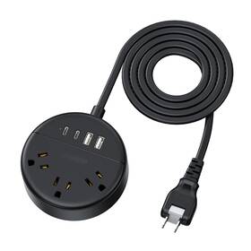 Ntonpower 941833920667 2 Prong Power Strip 3 Outlets And Usb C A 1875w/15a
