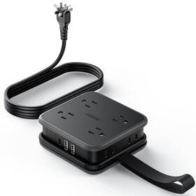 Ntonpower 941833920735 2 Prong Power Strip To 3 Outlet Adapter Two Extension C