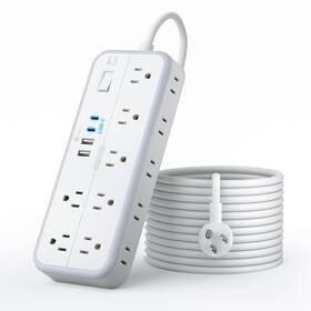 Ntonpower 941833921176 15 Ft Long Extension Cord With Multiple Outlets 14 And 4 Usb Ports 2