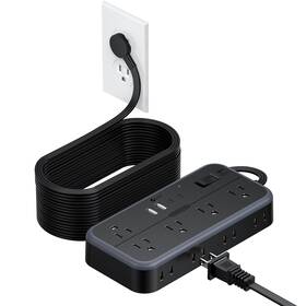 Ntonpower 941833921237 Surge Protector Power Strip 25 Ft Cord 10 Widely Spaced Outlets 4