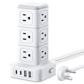 1080j Ntonpower 941833922548 Surge Protector Power Strip Tower 12 Ac Outlets
