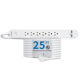 Ntonpower 954301170464 Extension Cord 25 Ft Power Strip Long Heavy Duty Surge Protector
