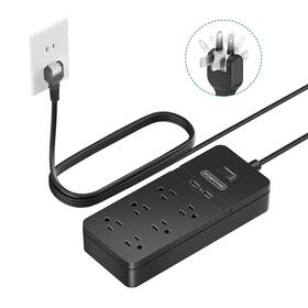 Ntonpower 974255310068 2 Prong Surge Protector Power Strip With 10ft Extension Cord To 3 Pro