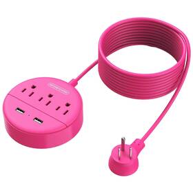 Ntonpower 974255312420 15 Ft Extension Cord Power Strip With Usb Mountable Flat Plug 3