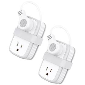 Ntonpower 974255314660 Travel Power Strip With Usb 2 Pack 4 Outlets And 3 4ft Short Extension