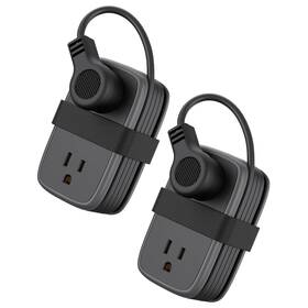 Ntonpower 974255314707 2 Pack Power Strip With Usb Ports 4 Outlets 3 Small Wit