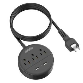 Ntonpower 975428689363 2 Prong Power Strip 1875w To 3 Outlet Adapter Extension