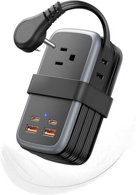 App-3a2u2c-us Ntonpower Gan Ultra 65w Usb Fast Charging Station 7 In 1 Travel Power Strip