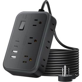 Ntonpower Qpw-15 Extension Cord 25 Ft Long With 6 Widely Black