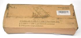 B09f2xpj47 Nuetsa Surge Protector Power Strip Flat Plug Extension Cord W 8 Outlets And 4 Usb