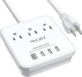 B0b3dc27q3 Nuozhi Cruise Essentials 6 Ft Power Strip With 3 Outlets And 4 Usb Ports 1 C Non