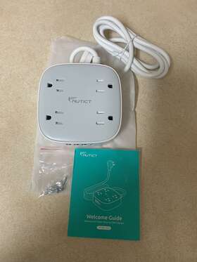 Nutict 728120948698 Surge Protector - Outlet Extender Waterproof Outdoor Power Strip Weatherproof