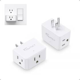 Nt-ea-na01 Nutict Outlet Extender 2 Pack Etl Listed Multi Wall Plug With 3 Ou