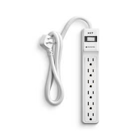Nx54312 Nxt Technologies 6-outlet Surge Protector 4ft Cord 600 Joules