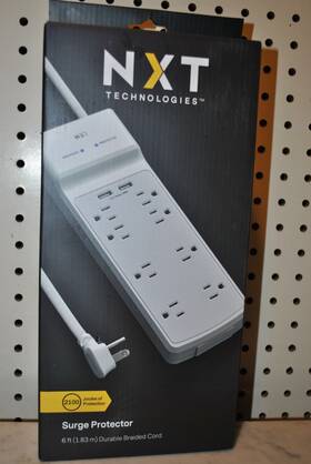 Nx54317 Nxt Technologies 8-outlet 2 Usb Surge Protect 6ft Crd 2100 Joules
