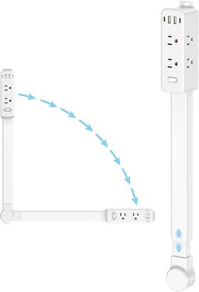 Olcorife 445000226242 Outlet Extender Stick Power Strip With 6 Outlets And 4 Usb Ports Extends 22 Inch -34