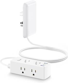 2000j Olcorife 705353781841 Flat Plug Power Strip 6 Outlets 3 Usb 5ft Cord Surge Hidden Extender