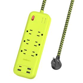 Psk-xpusb-3 Omnibar Usb Surge Bar 6 Power Strip - Outlets 4 Green