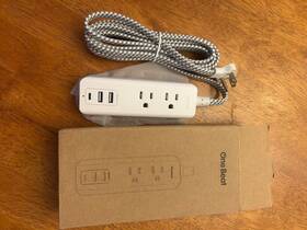 O8096cl One Beat Cruise Essentials Usb C Travel Power Strip Flat Plug 5 Ft White