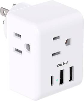 Ob3w3c One Beat Multi Plug Outlet Extender Power Strip Non Surge Protector Electric Spli