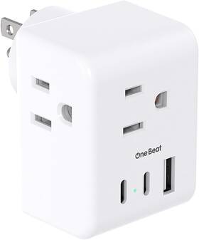 Ob3w3cusc2 One Beat Multi Plug Outlet Extender Power Strip Non Surge Protector 3ac 1u2c White