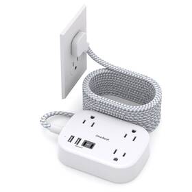 Ob3wc2m One Beat Cruise Ship Essentials Travel Power Strip With Usb 15 Ft White