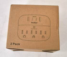 One Beat Ob6016c2p Multi Plug Outlet Splitter W Usb Surge Protector White 2 Pack Extender