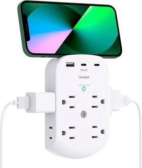 Ob8ac One Beat Surge Protector Wall Outlet Extender With Usb C 8 Plug Adapter Splitter 2025