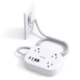 Us-ob3wc2 One Beat Cruise Ship Essentials Travel Power Strip With Usb C Flat Plug Extension Co