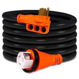 Ed-502p-ed-501r-25 Online Led Store True Mods 25 Ft 125v 250v 50 Amp Rv Generator Power Extension Cord Screw-in