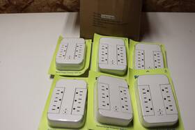 Onn 681131309608 6x Lot Swivel Surge Protector Wall Tap Plug With 6 Outlets