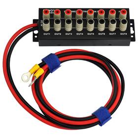Oono 954525591441 Banana Jack 8 Outlet Dc Power Distribution Strip With Cable