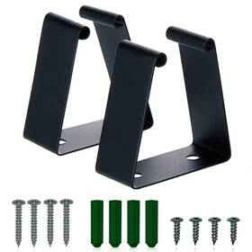 Opentron 881314207442 Heavy Duty Metal Power Strip Surge Protector Mounting Brackets For All