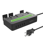 Dst-4a5u-us-bk Orico Outlet Surge Protector With Usb Charging Ports Multi Port