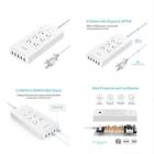 Hpc6a5uv1whus Orico Power Strip Surge Protector With Usb Charging Ports