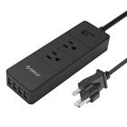 Ipc-2a4u-us-bk Orico Surge Protector Power Strip With Cord Usb