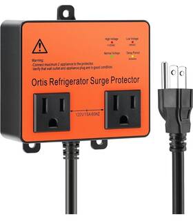 Ortis 313036752714 Refrigerator Surge Protector Double Outlet Voltage For Home Applianc