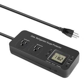 Ortis 779288407305 Refrigerator Surge Protector Double Outlet Electronic